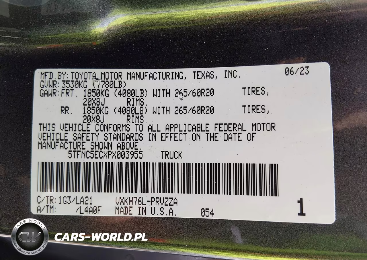 2023 Toyota Tundra Hybrid Platinum VIN:5TFNC5ECXPX003955 - 9