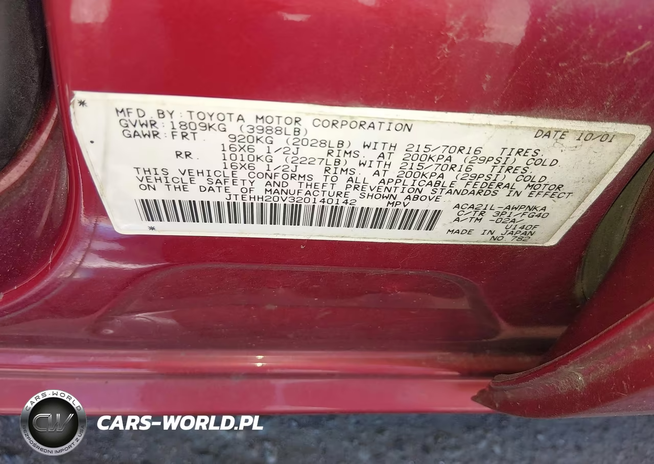 2002 Toyota Rav4 VIN:JTEHH20V320140142 - 9