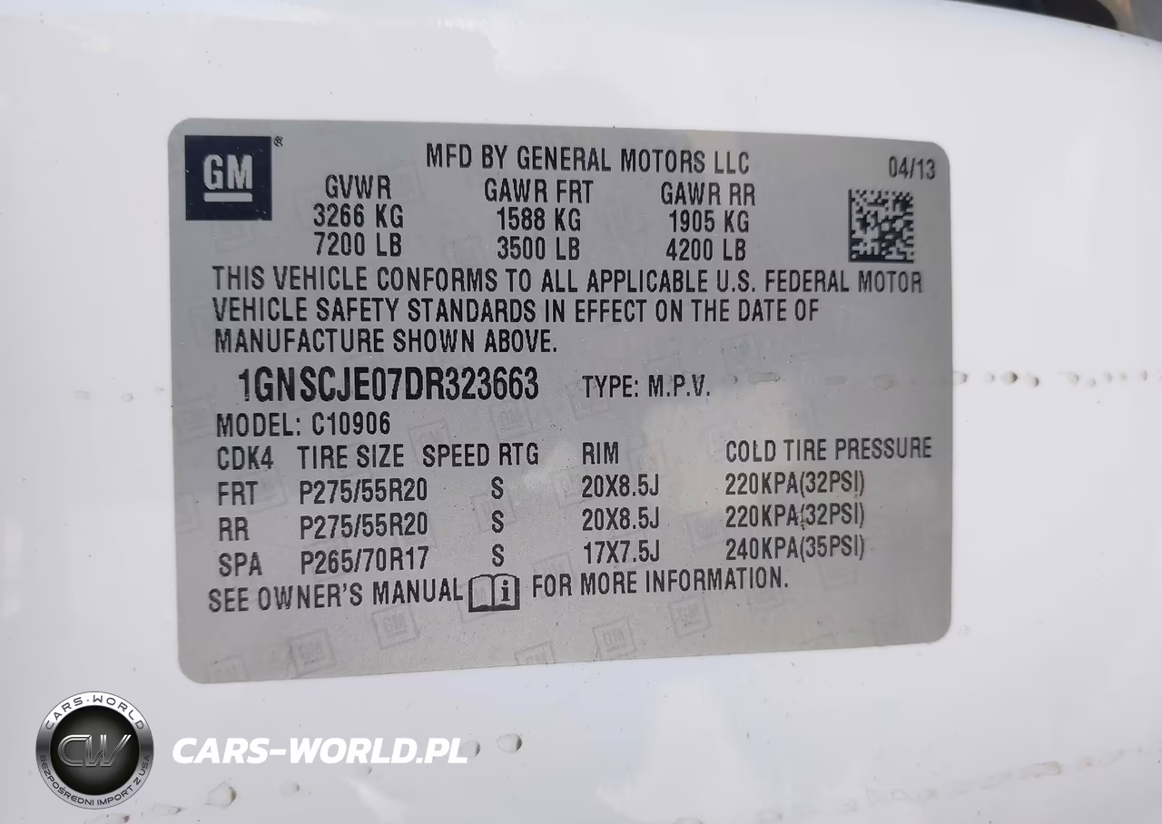 2013 Chevrolet Suburban 1500 Lt VIN:1GNSCJE07DR323663 - 9