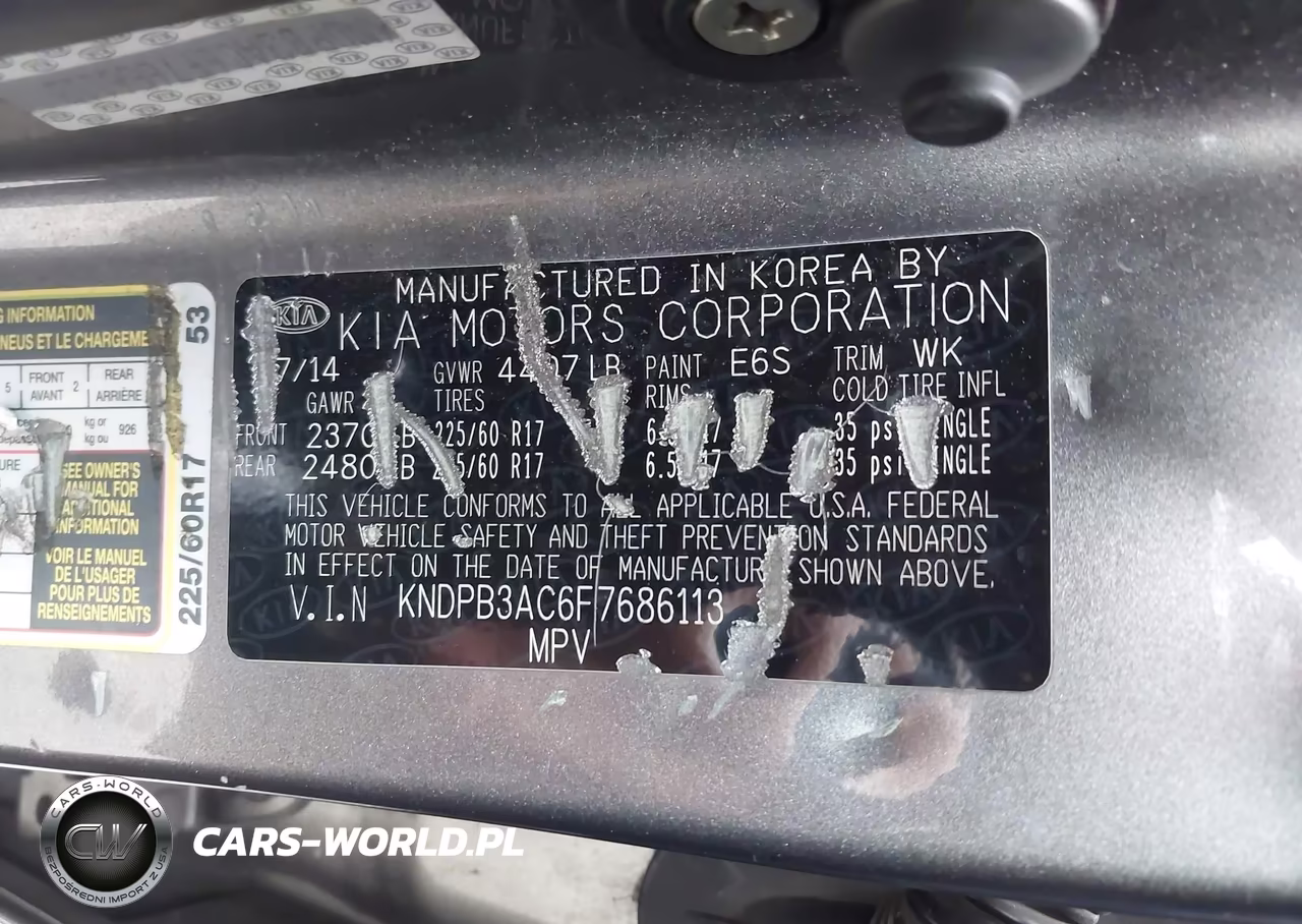 2015 Kia Sportage Lx VIN:KNDPB3AC6F7686113 - 9