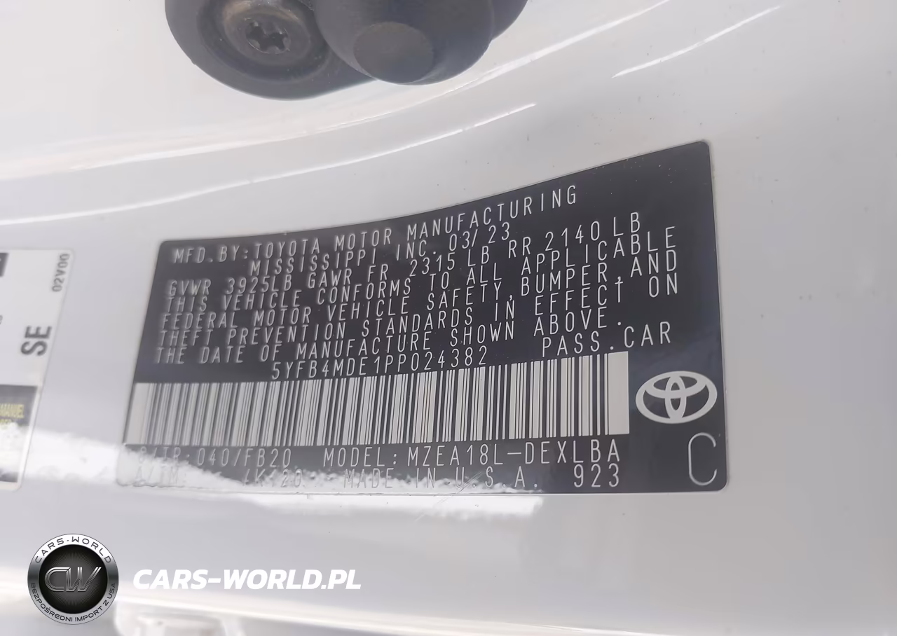 2023 Toyota Corolla Le VIN:5YFB4MDE1PP024382 - 9