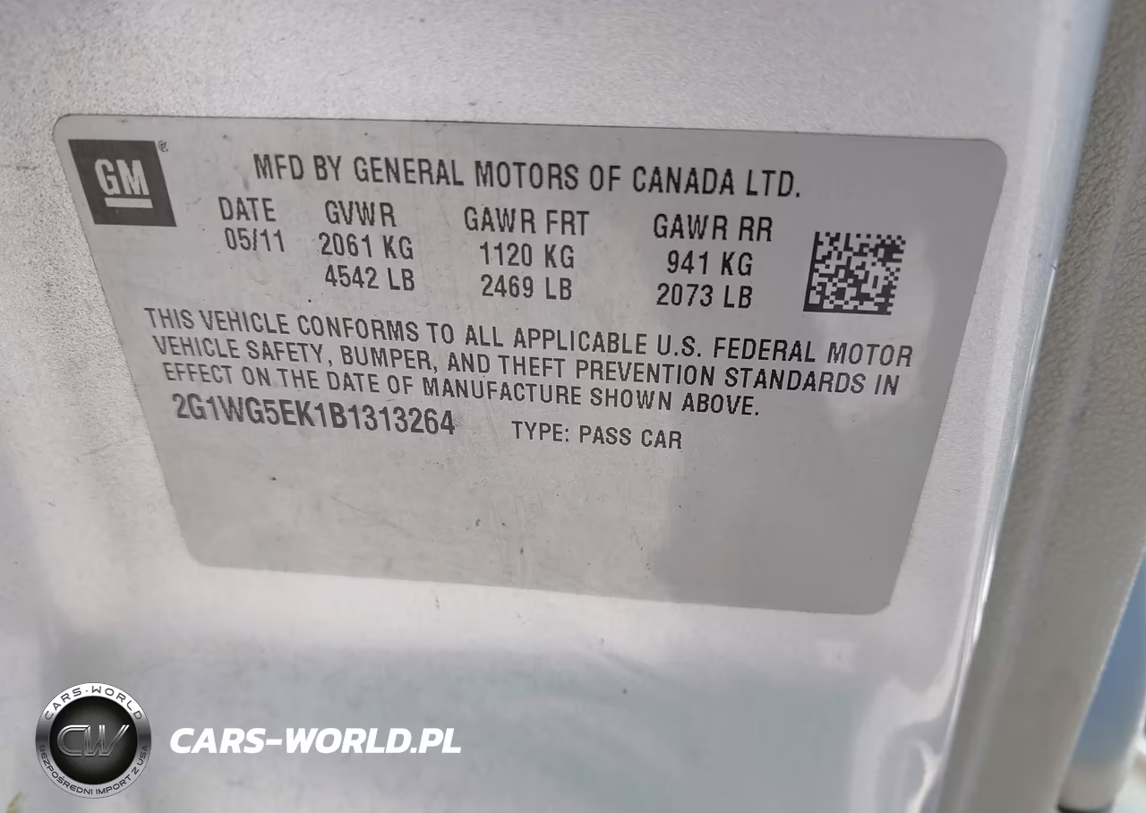 2011 Chevrolet Impala Lt VIN:2G1WG5EK1B1313264 - 9