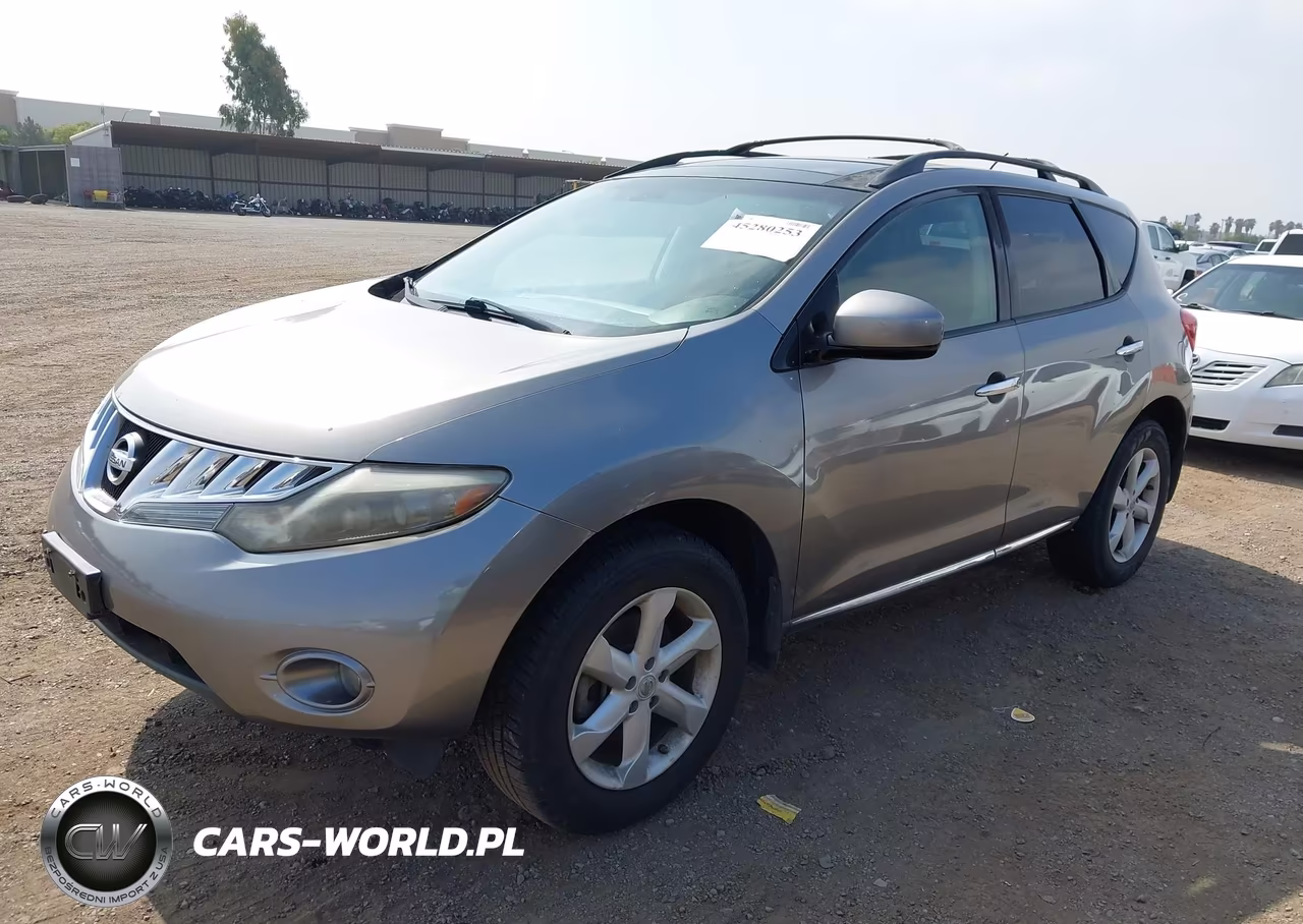 2009 Nissan Murano Sl VIN:JN8AZ18U99W025162 - 2