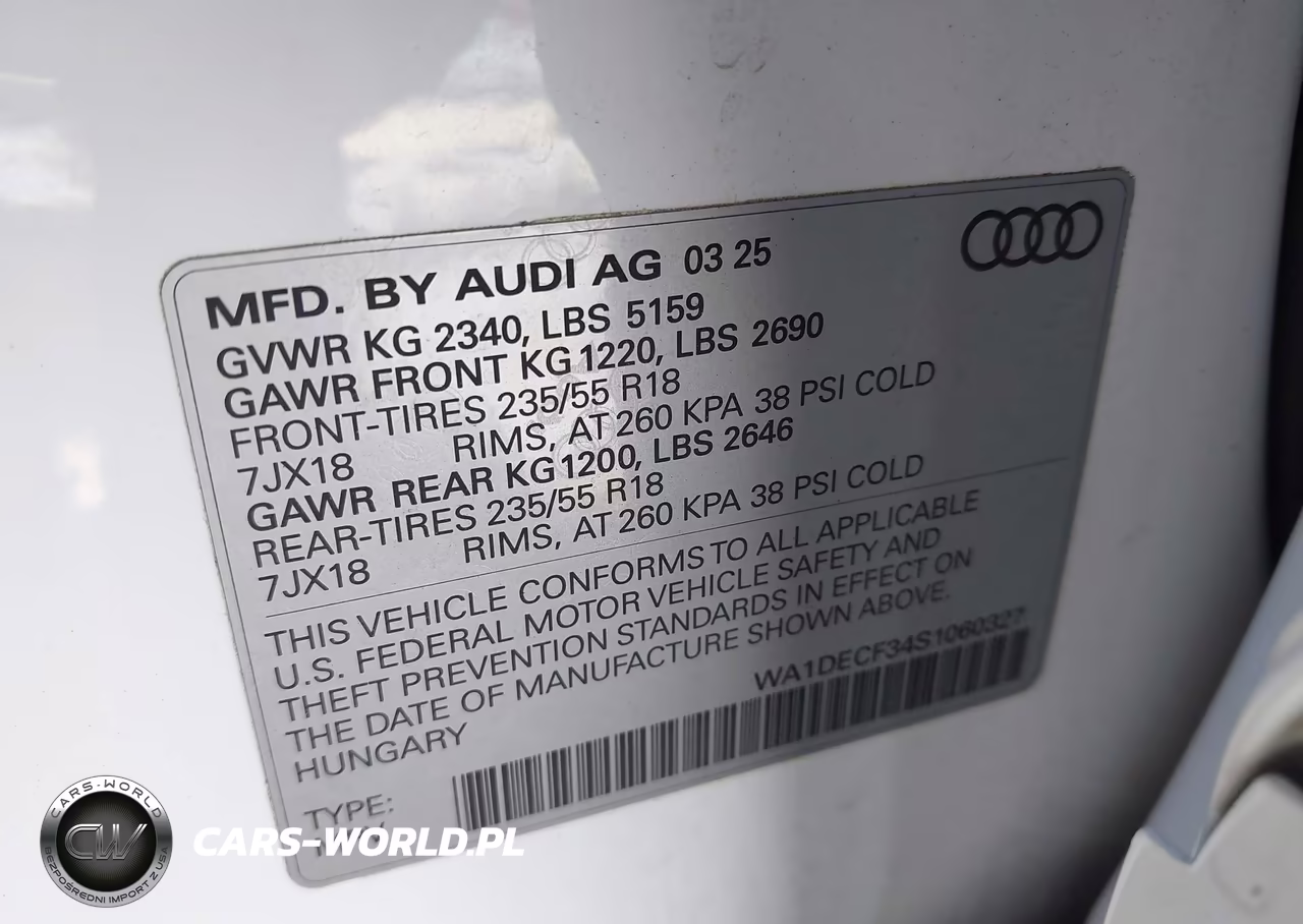 2025 Audi Q3 Premium 45 Tfsi S Line Quattro Tiptronic VIN:WA1DECF34S1060327 - 9