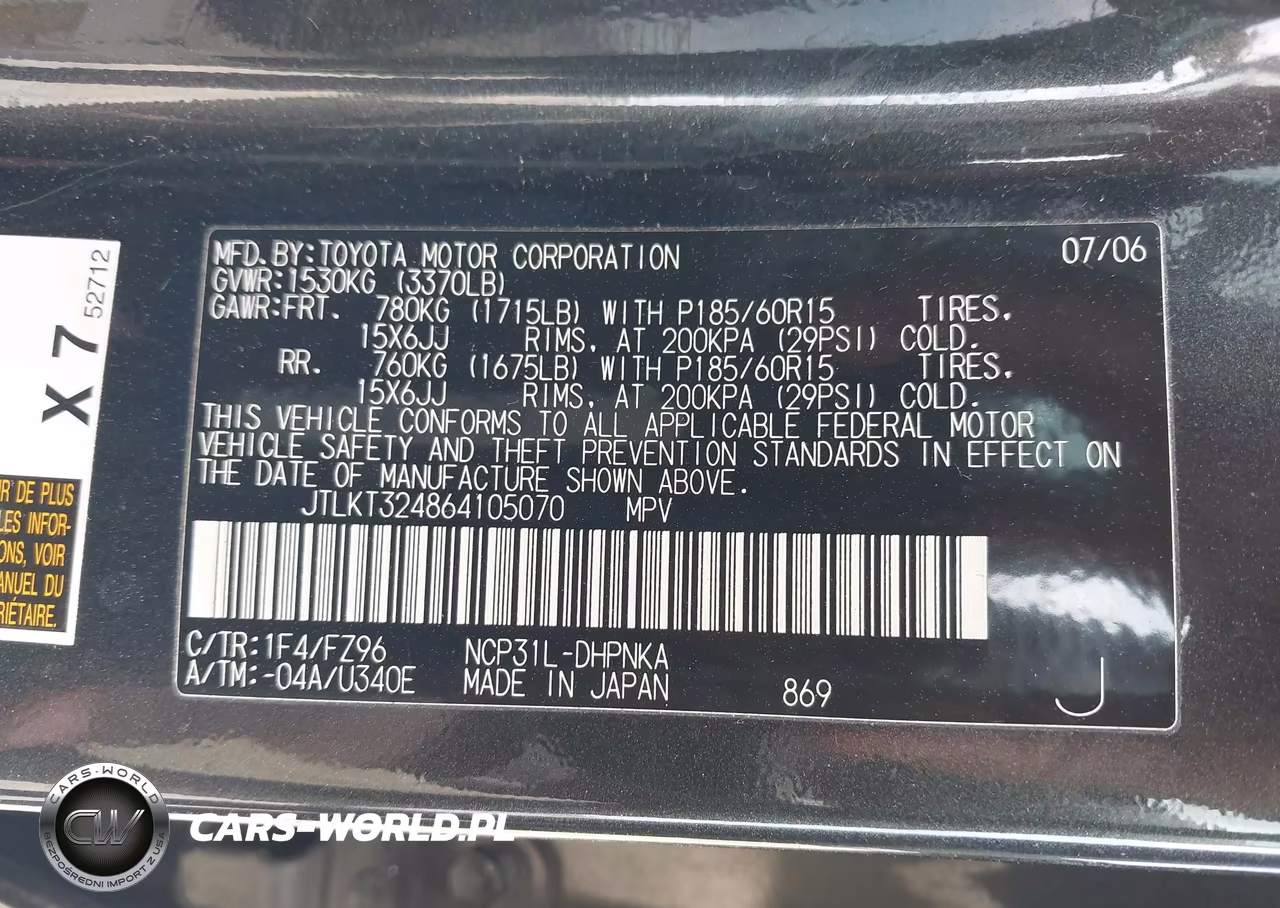 2006 Scion Xb VIN:JTLKT324864105070 - 9
