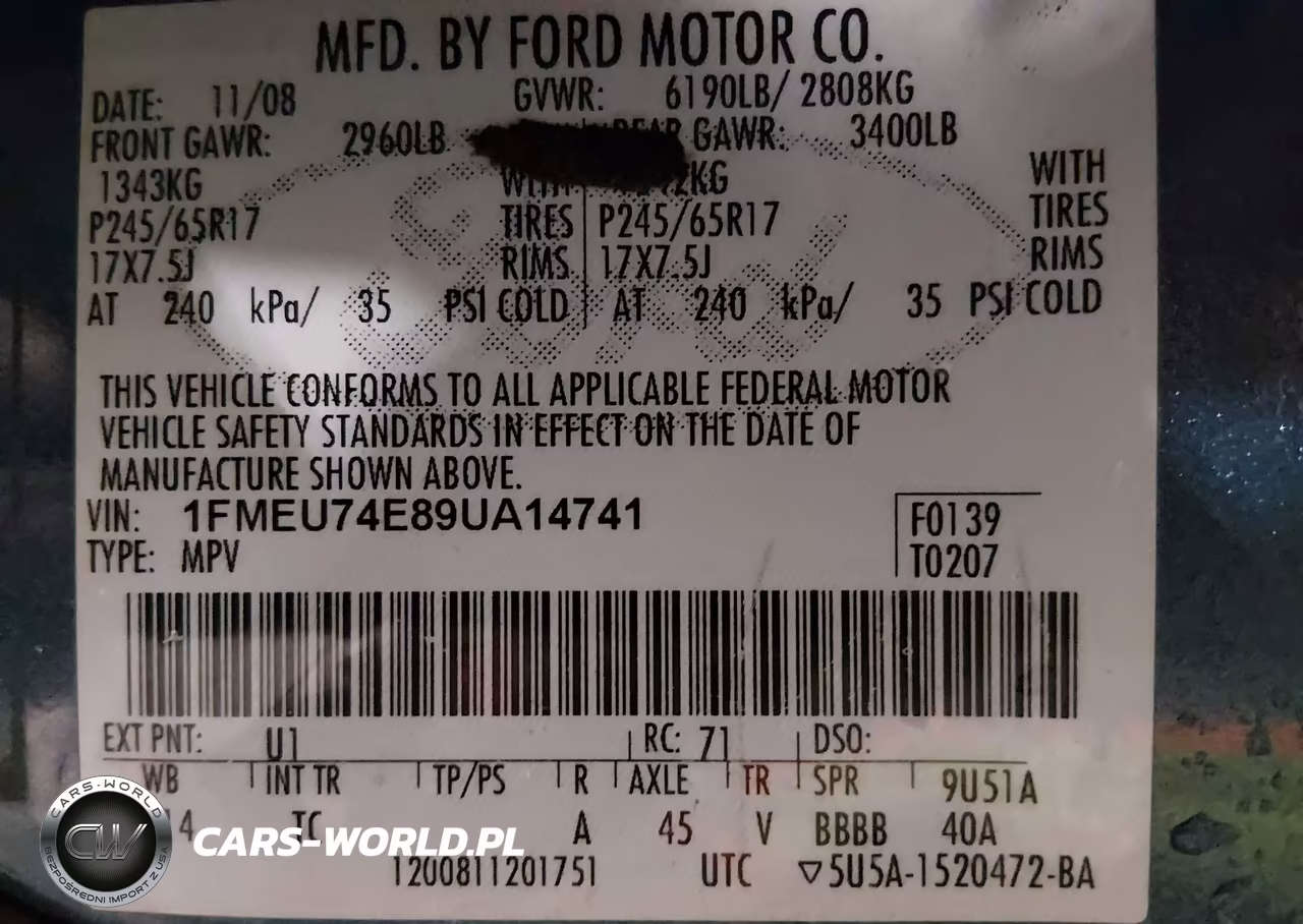 2009 Ford Explorer Eddie Bauer VIN:1FMEU74E89UA14741 - 9