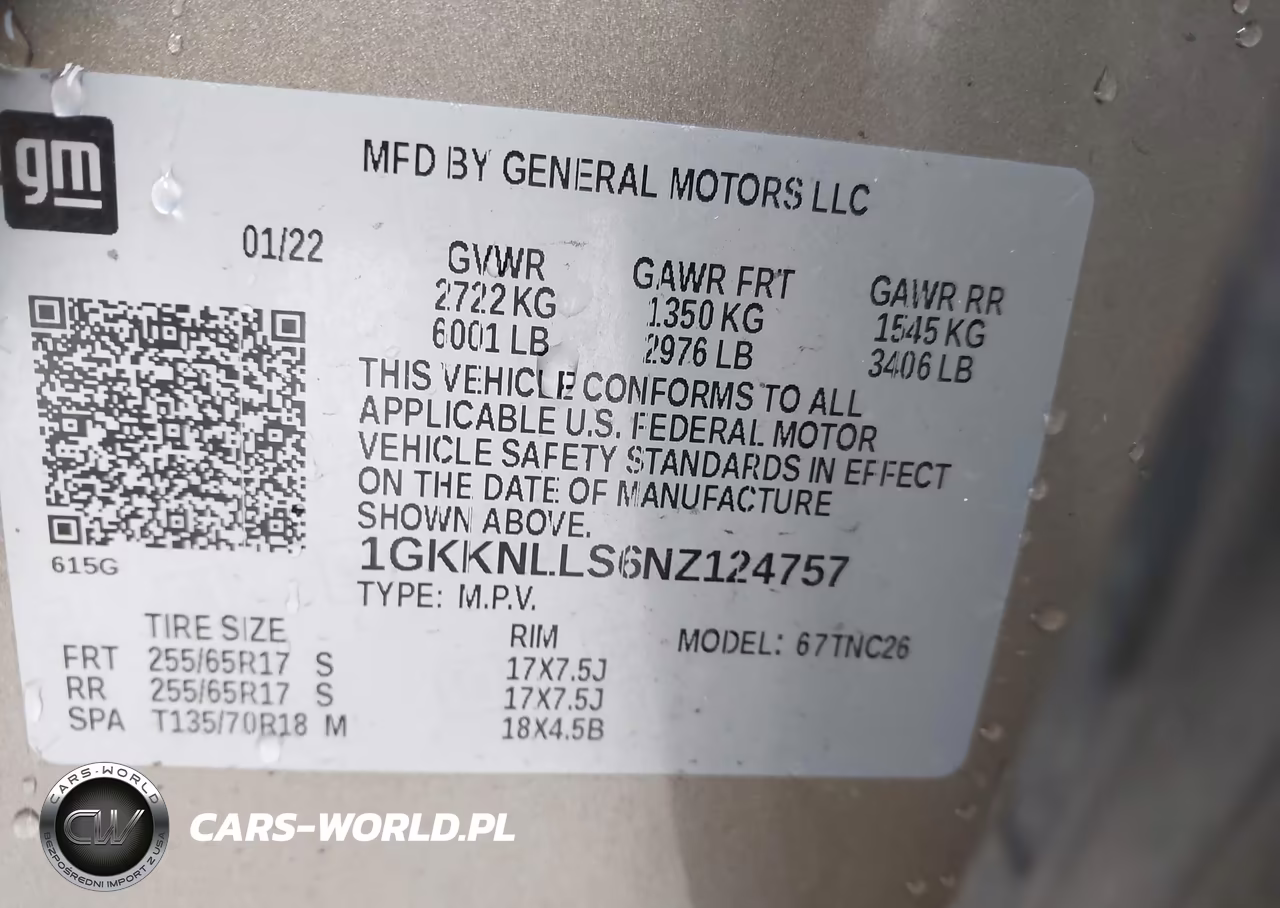 2022 GMC Acadia Awd At4 VIN:1GKKNLLS6NZ124757 - 9