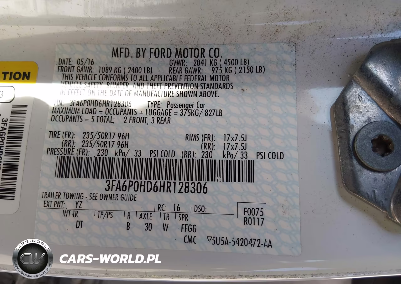2017 Ford Fusion Se VIN:3FA6P0HD6HR128306 - 9