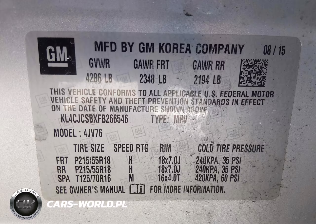 2015 Buick Encore Leather VIN:KL4CJCSBXFB266546 - 9