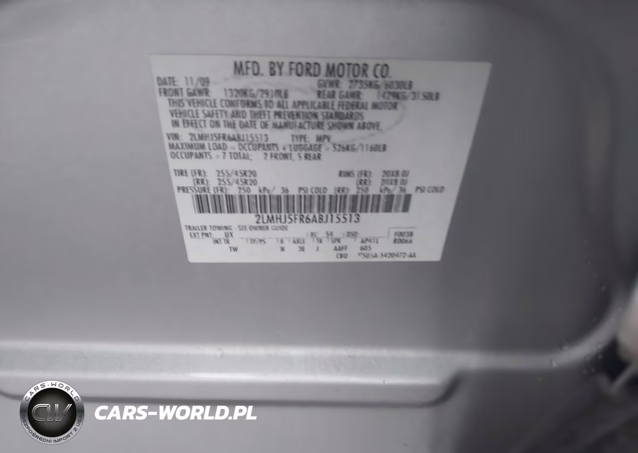 2010 Lincoln Mkt VIN:2LMHJ5FR6ABJ15513 - 9