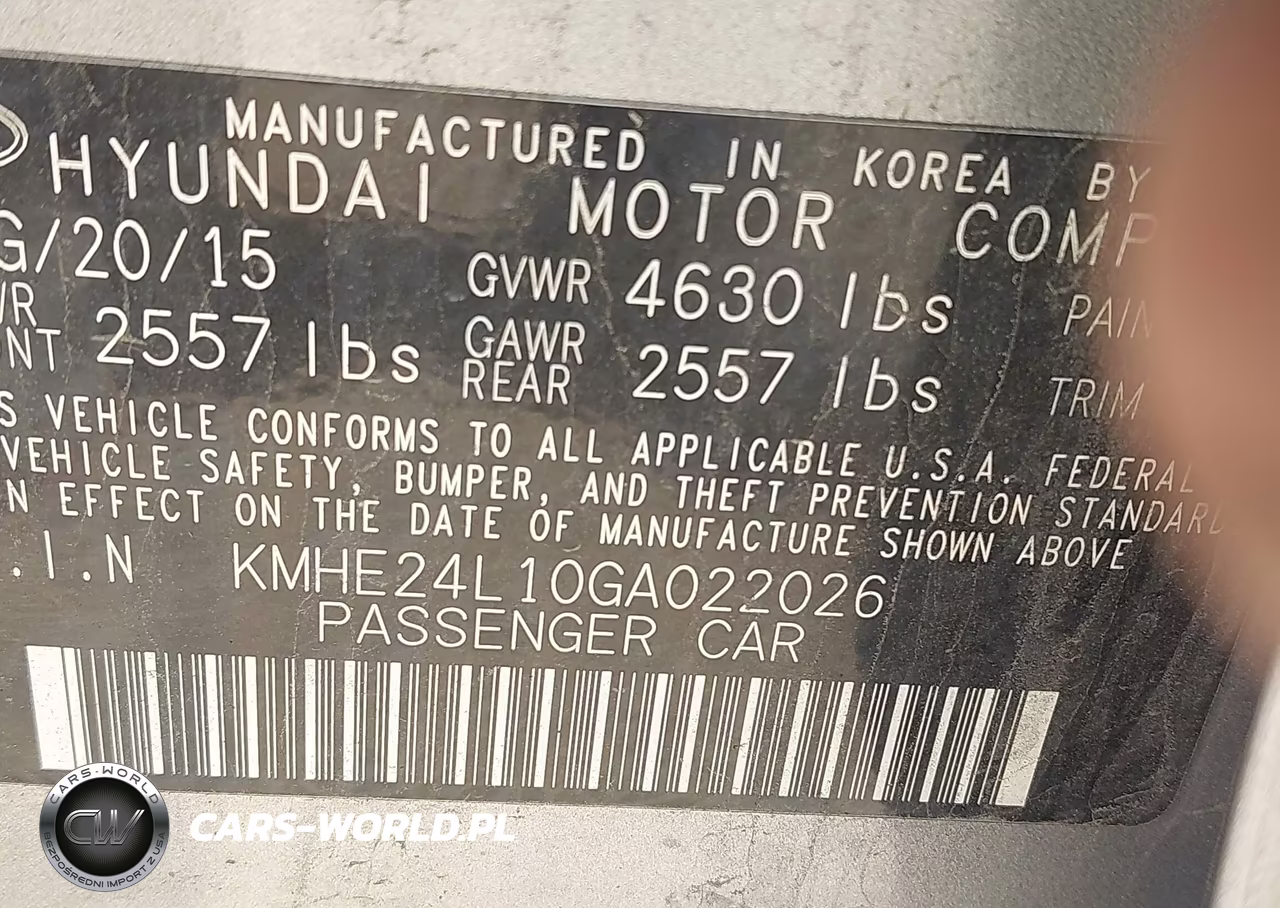 2016 Hyundai Sonata Hybrid Se VIN:KMHE24L10GA022026 - 9
