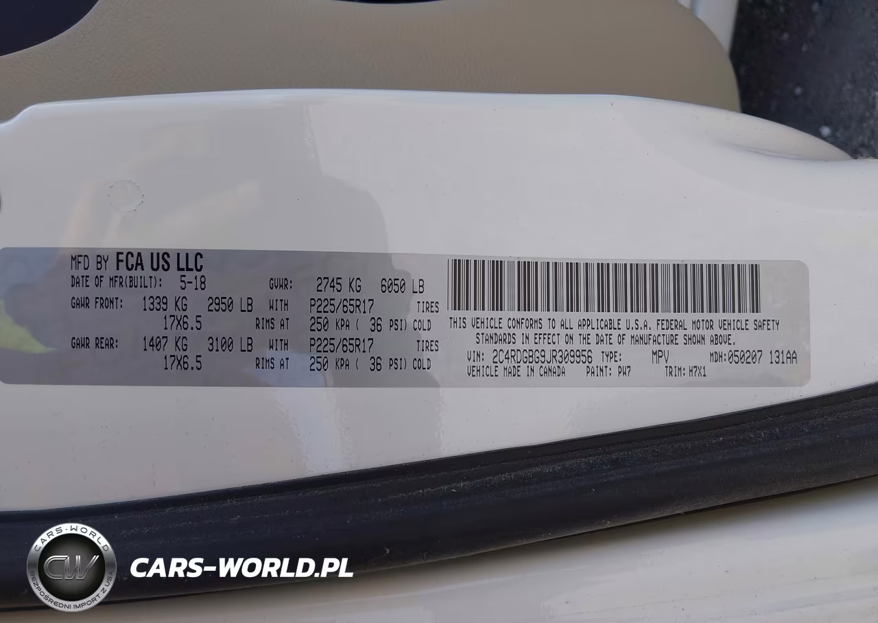 2018 Dodge Grand Caravan Se VIN:2C4RDGBG9JR309956 - 9