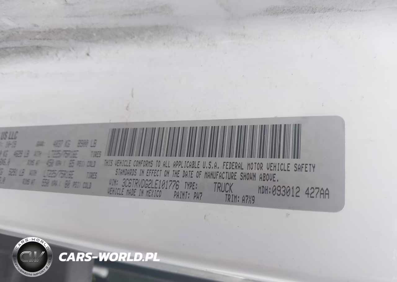 2020 Ram Promaster 2500 High Roof 159 Wb VIN:3C6TRVDG2LE101776 - 9
