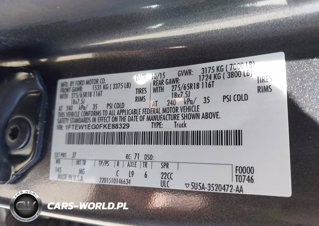 2015 Ford F-150 Xlt VIN:1FTEW1EG0FKE88329 - 9