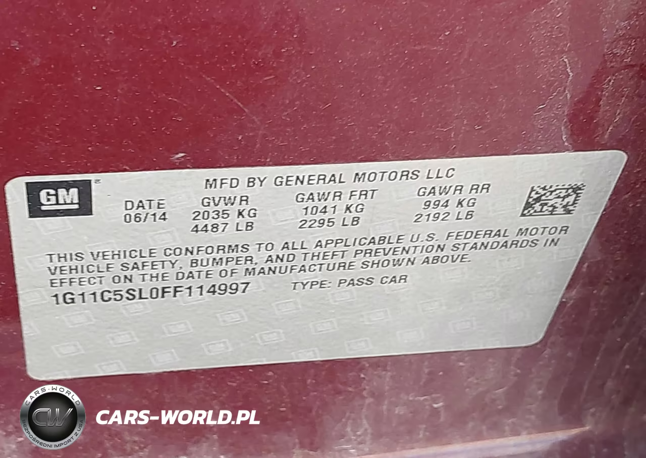 2015 Chevrolet Malibu 1Lt VIN:1G11C5SL0FF114997 - 9