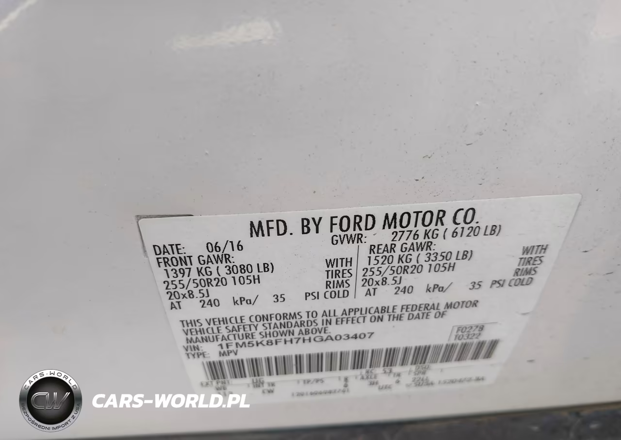 2017 Ford Explorer Limited VIN:1FM5K8FH7HGA03407 - 9