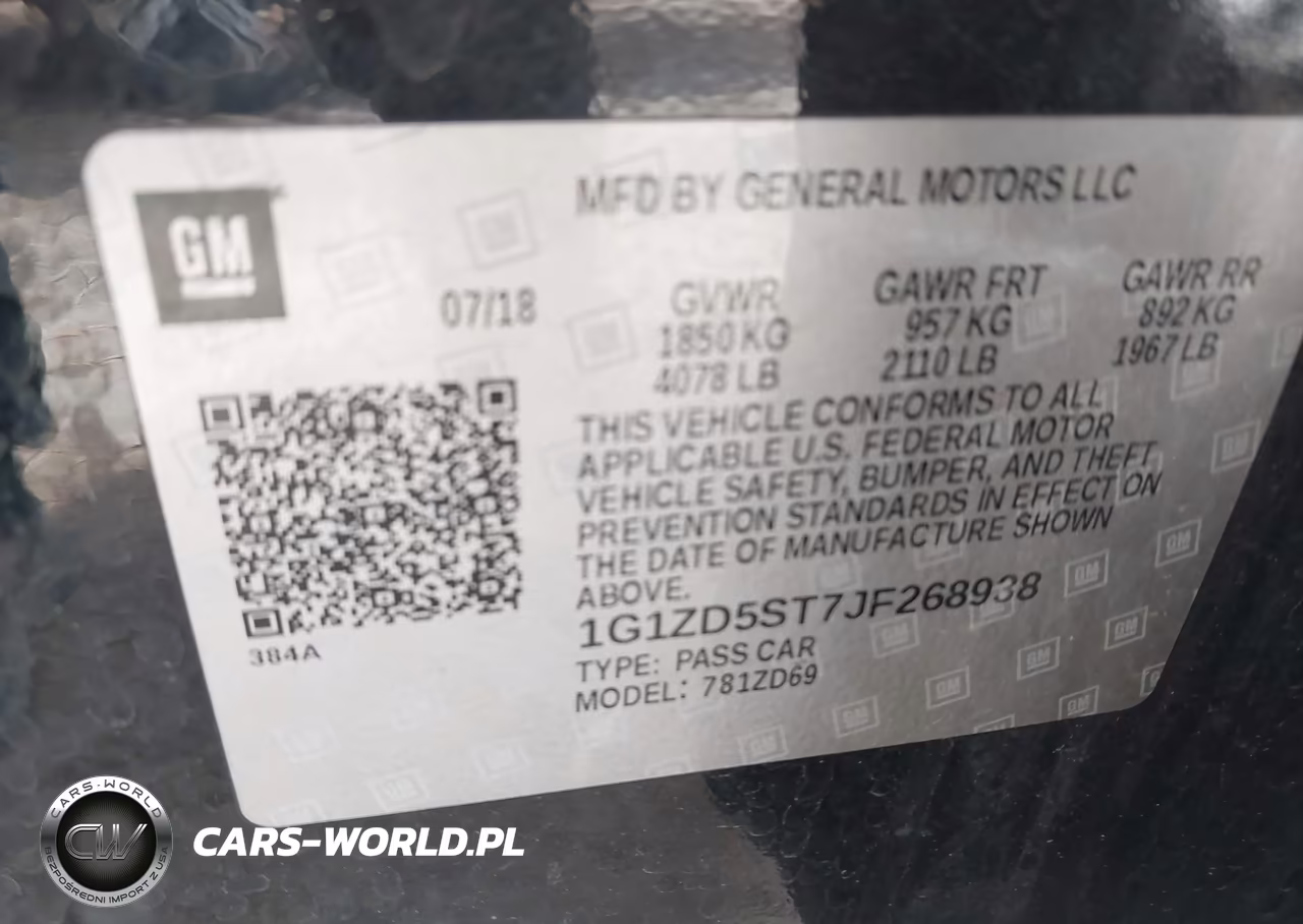 2018 Chevrolet Malibu Lt VIN:1G1ZD5ST7JF268938 - 9