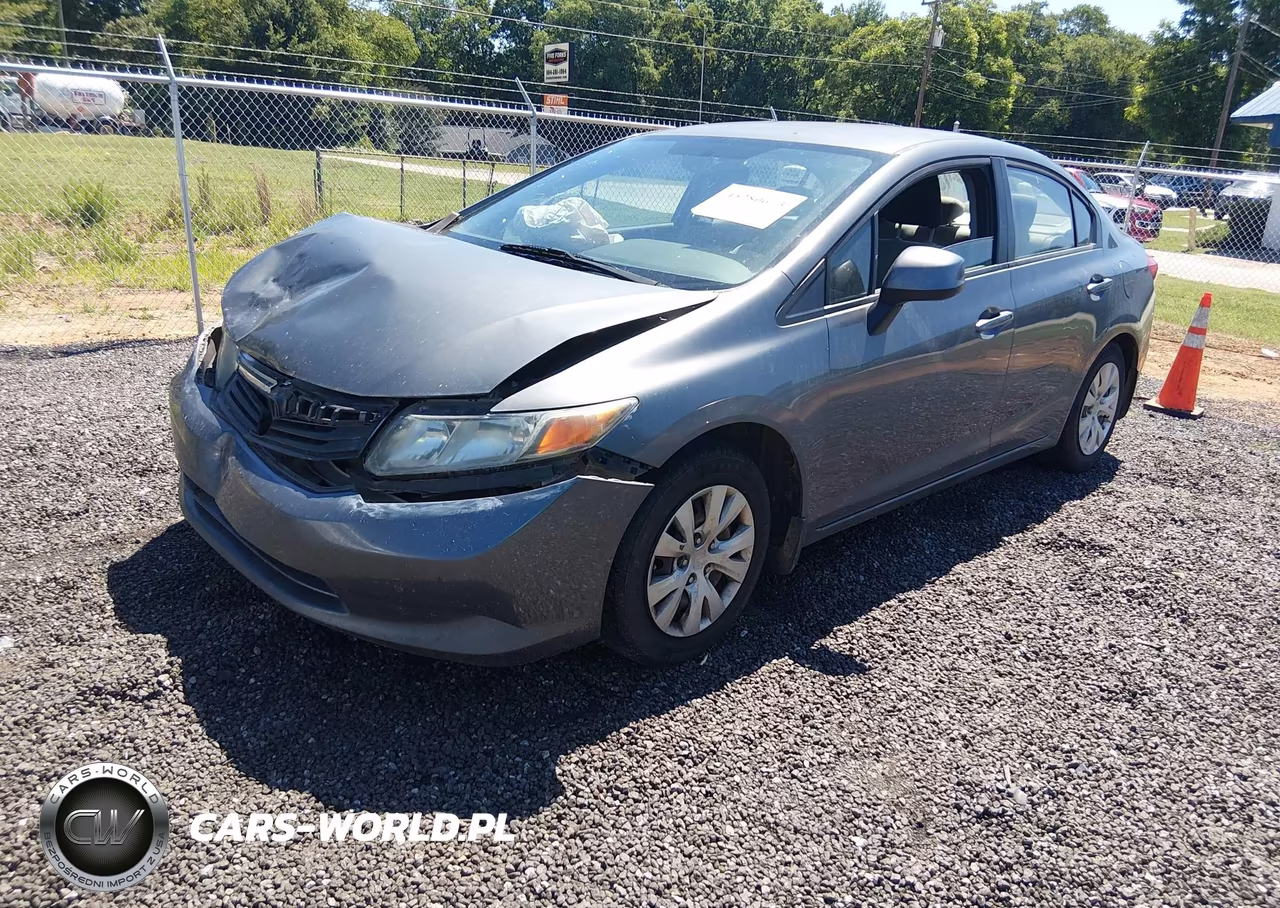 2012 Honda Civic Lx VIN:19XFB2F58CE007115 - 2