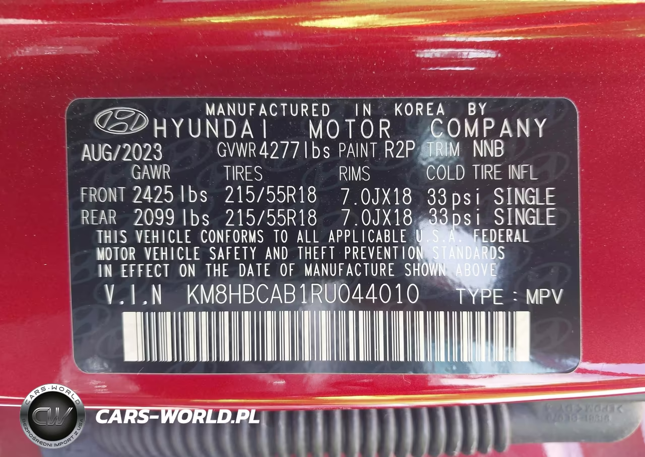 2024 Hyundai Kona Sel VIN:KM8HBCAB1RU044010 - 9