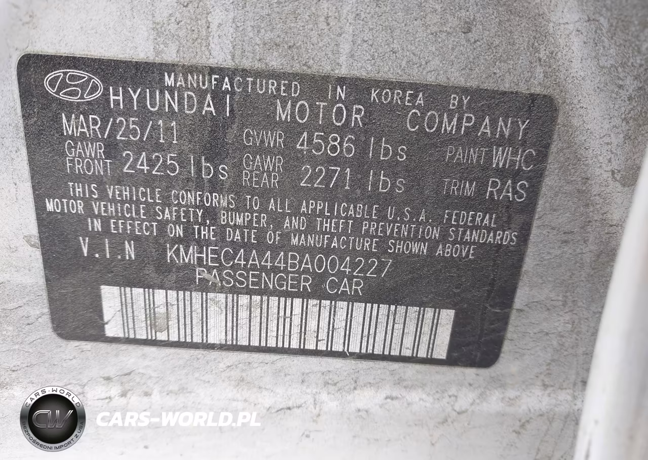 2011 Hyundai Sonata Hybrid VIN:KMHEC4A44BA004227 - 9