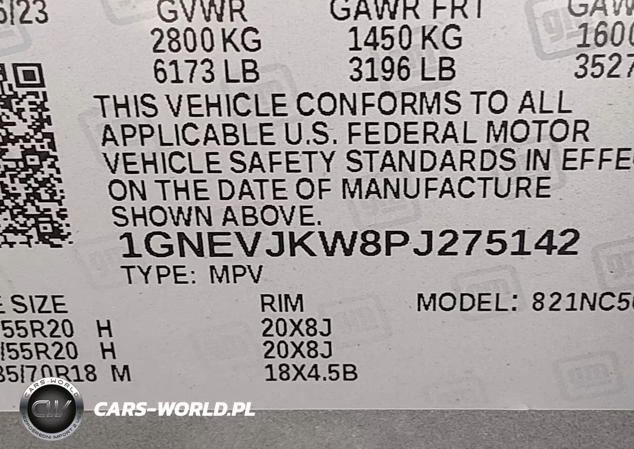 2023 Chevrolet Traverse Awd Rs VIN:1GNEVJKW8PJ275142 - 9