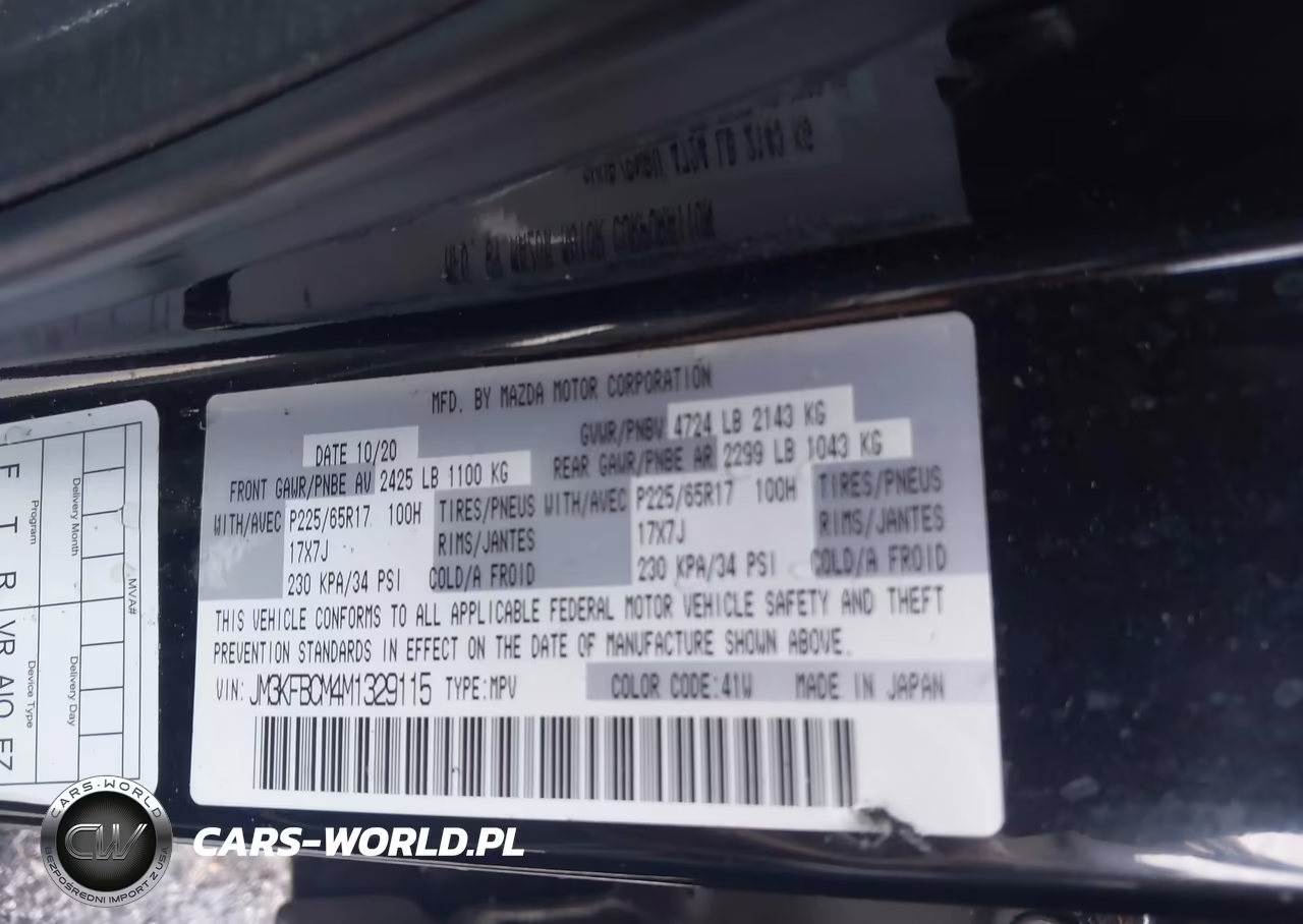 2021 Mazda Cx-5 Touring VIN:JM3KFBCM4M1329115 - 9