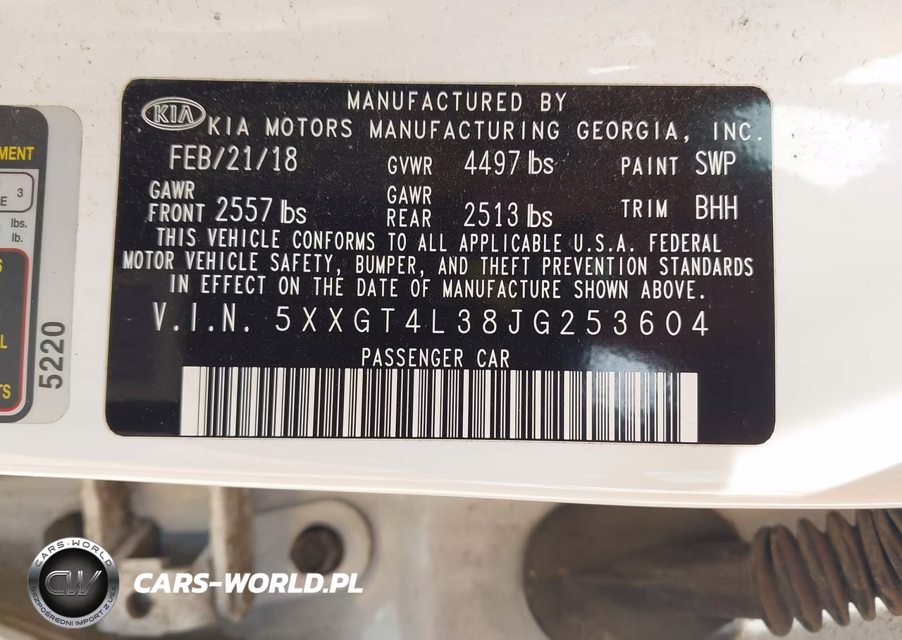 2018 Kia Optima Lx VIN:5XXGT4L38JG253604 - 9