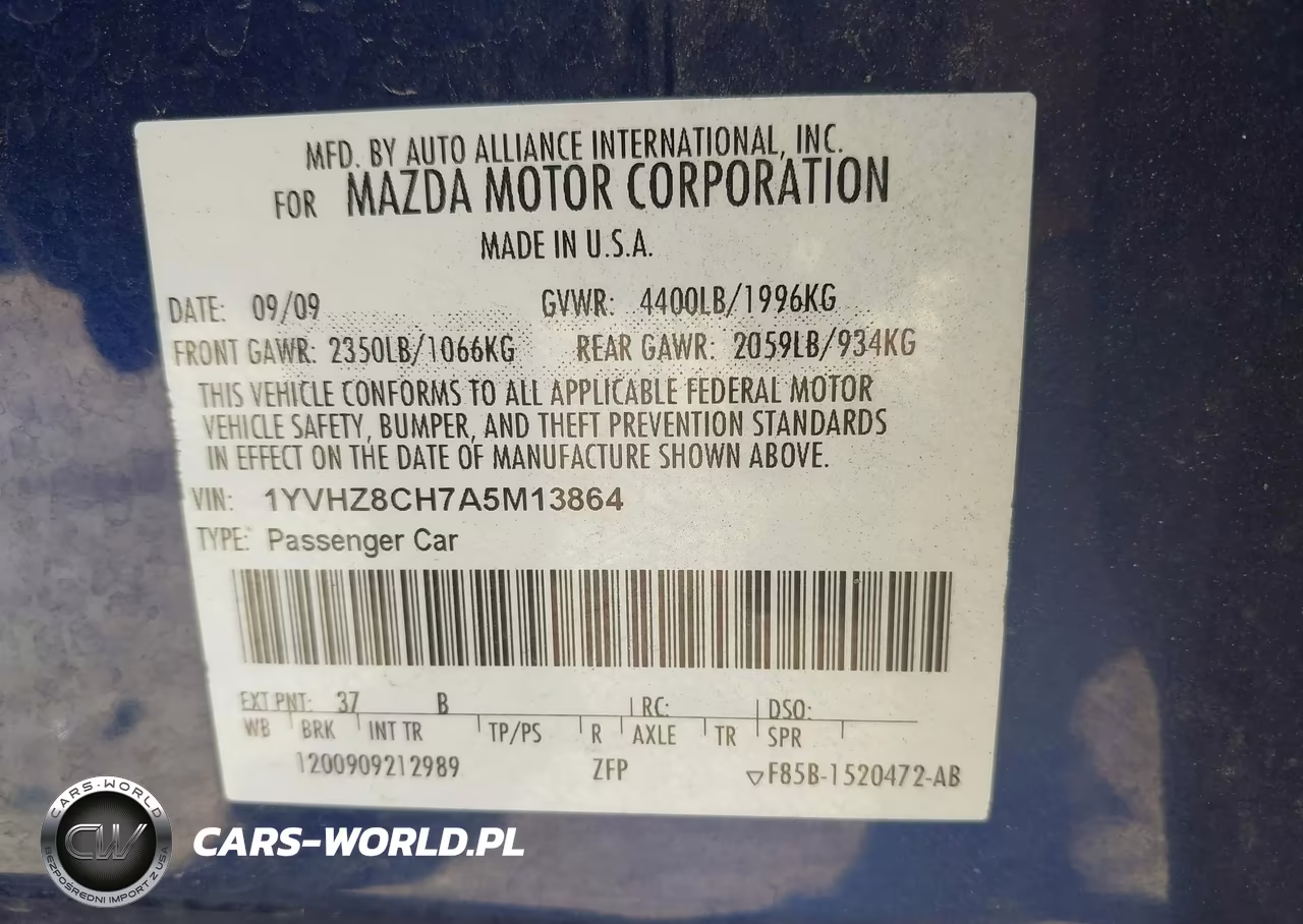 2010 Mazda Mazda6 I Touring Plus VIN:1YVHZ8CH7A5M13864 - 9