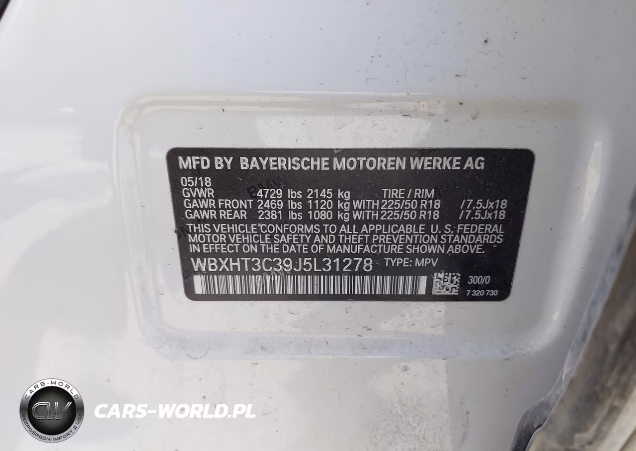 2018 BMW X1 xDrive28I VIN:WBXHT3C39J5L31278 - 9
