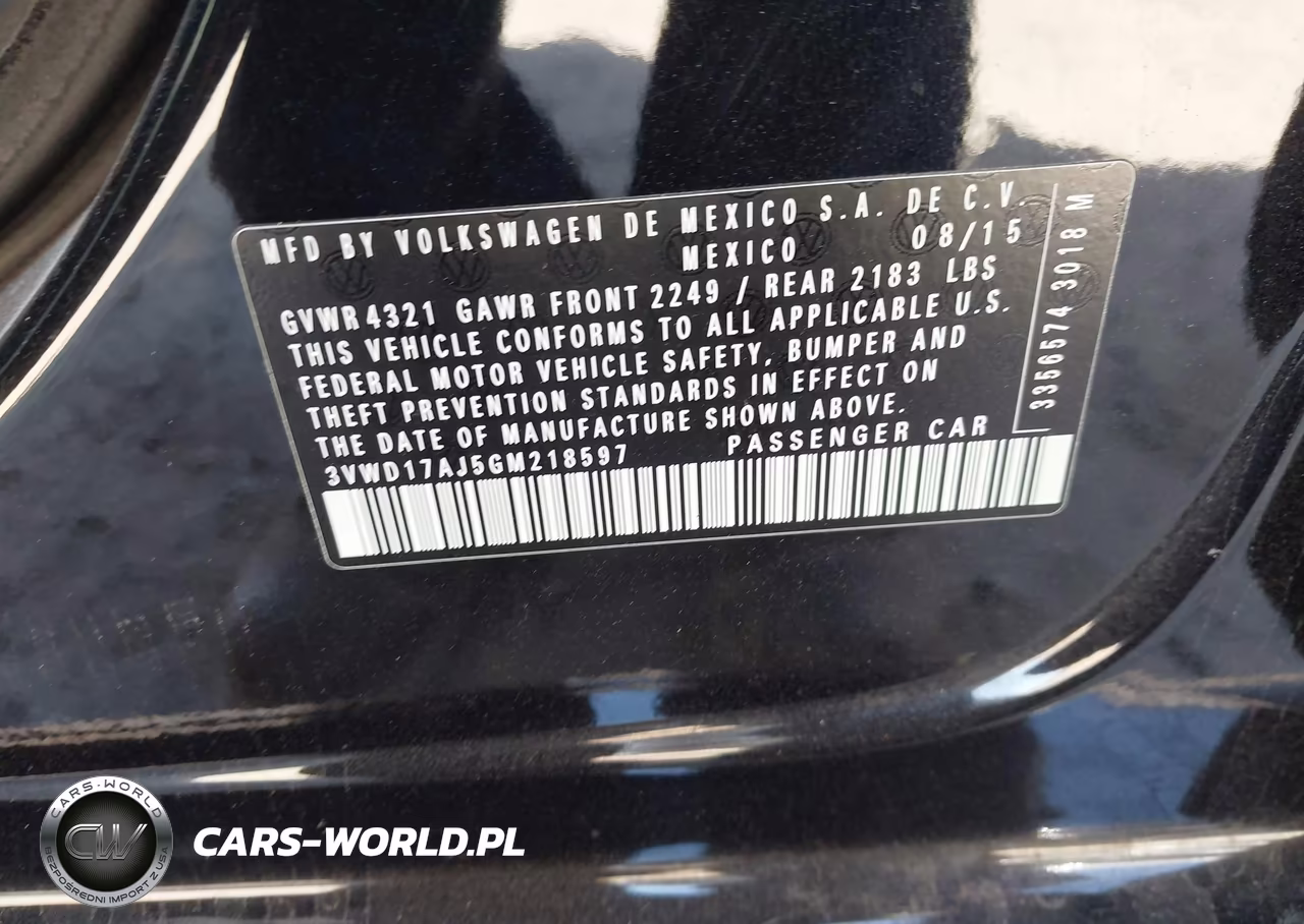 2016 Volkswagen Jetta 1.8T Sport VIN:3VWD17AJ5GM218597 - 9