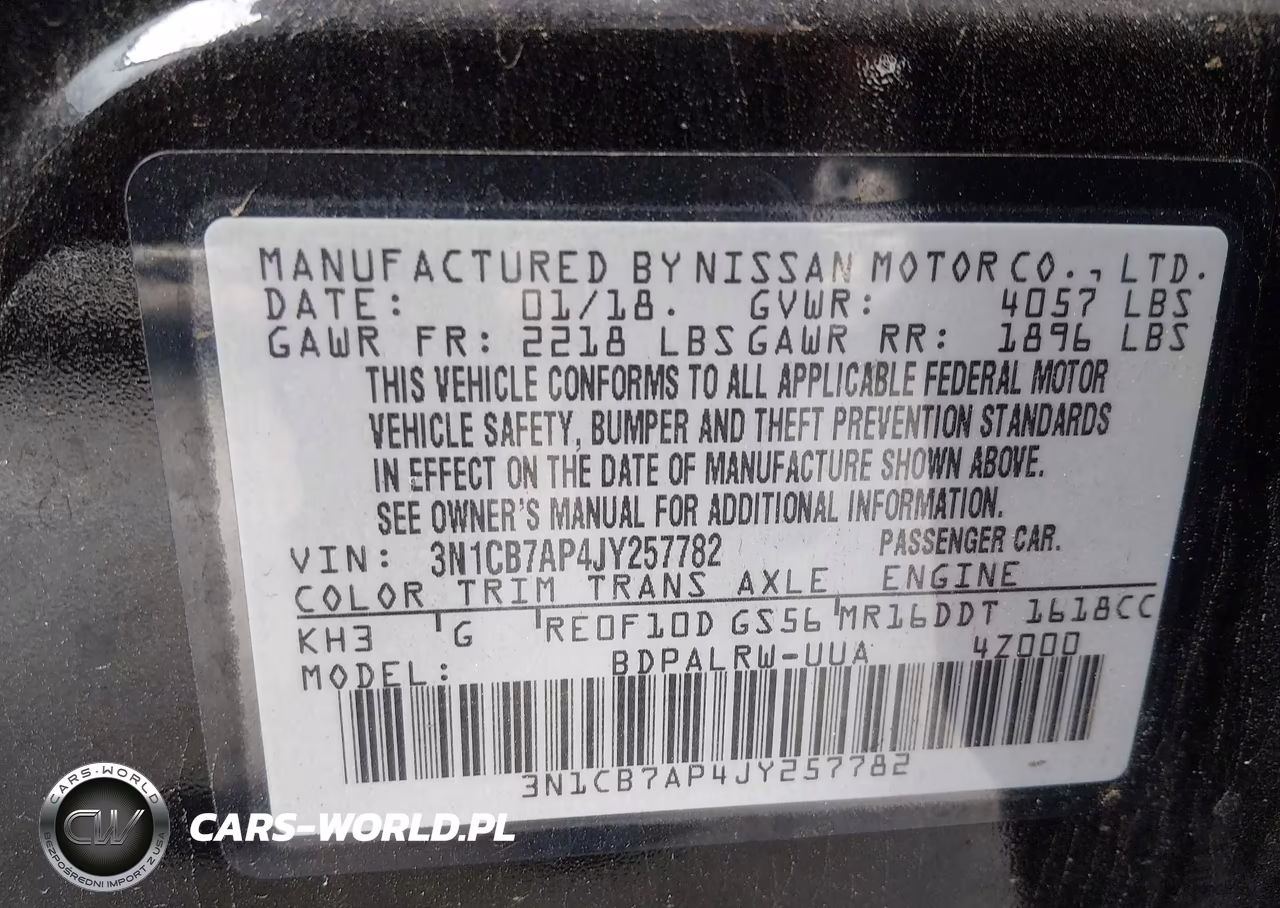 2018 Nissan Sentra Sr Turbo VIN:3N1CB7AP4JY257782 - 9