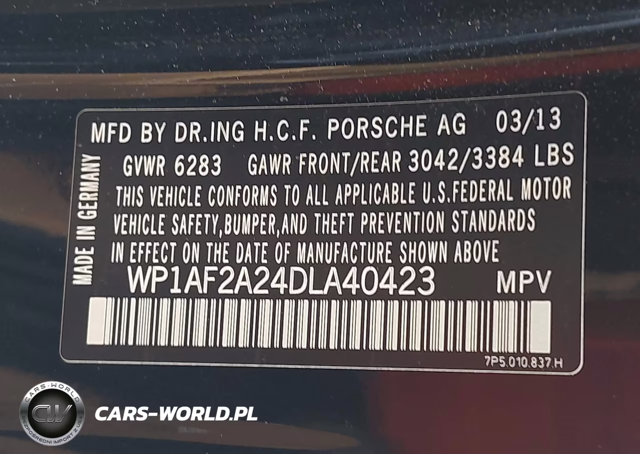 2013 Porsche Cayenne Diesel VIN:WP1AF2A24DLA40423 - 9