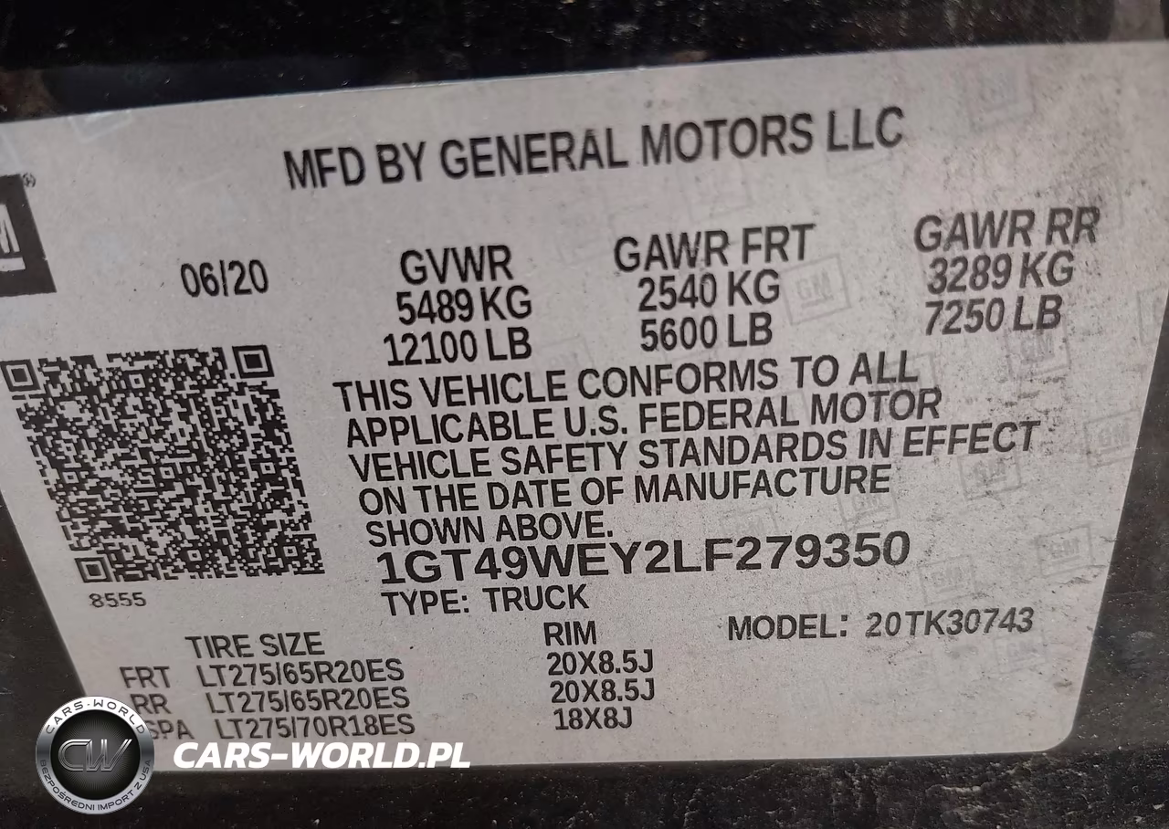2020 GMC Sierra 3500Hd 4Wd Standard Bed Denali VIN:1GT49WEY2LF279350 - 9