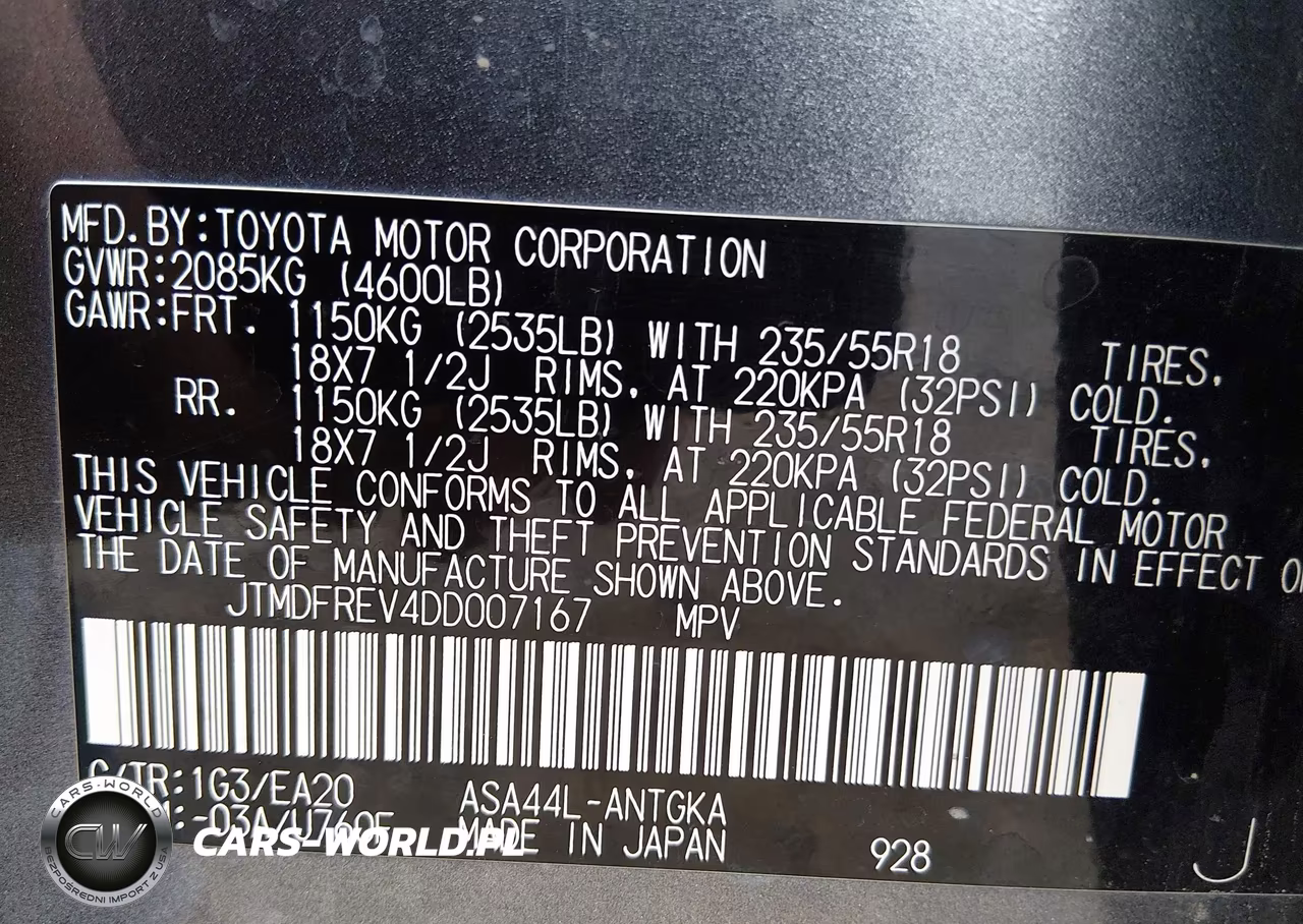 2013 Toyota Rav4 Limited VIN:JTMDFREV4DD007167 - 9