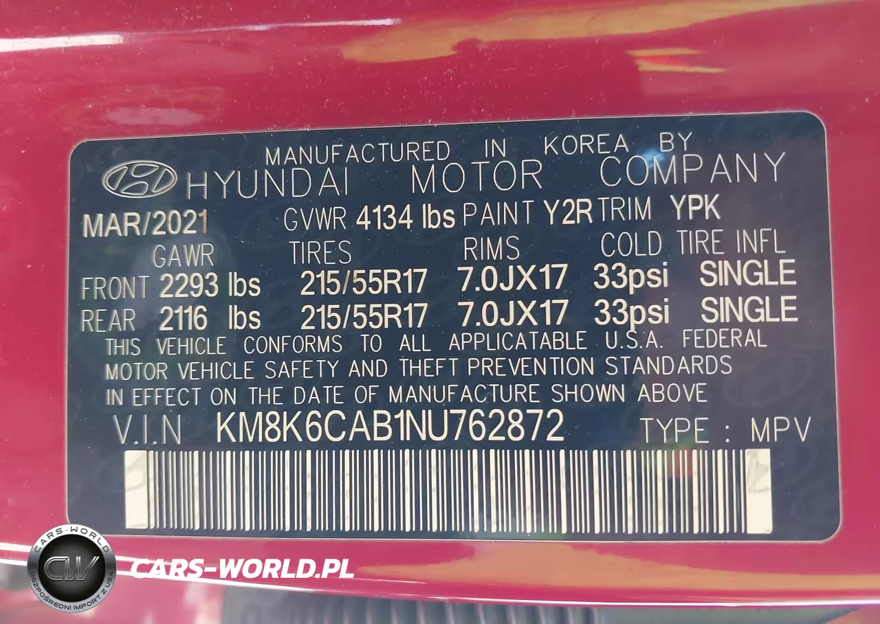 2022 Hyundai Kona Sel VIN:KM8K6CAB1NU762872 - 9
