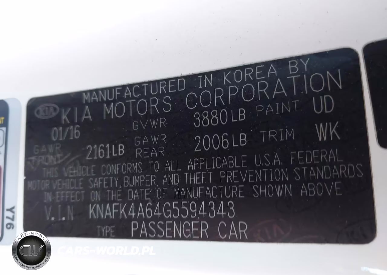 2016 Kia Forte Lx VIN:KNAFK4A64G5594343 - 9