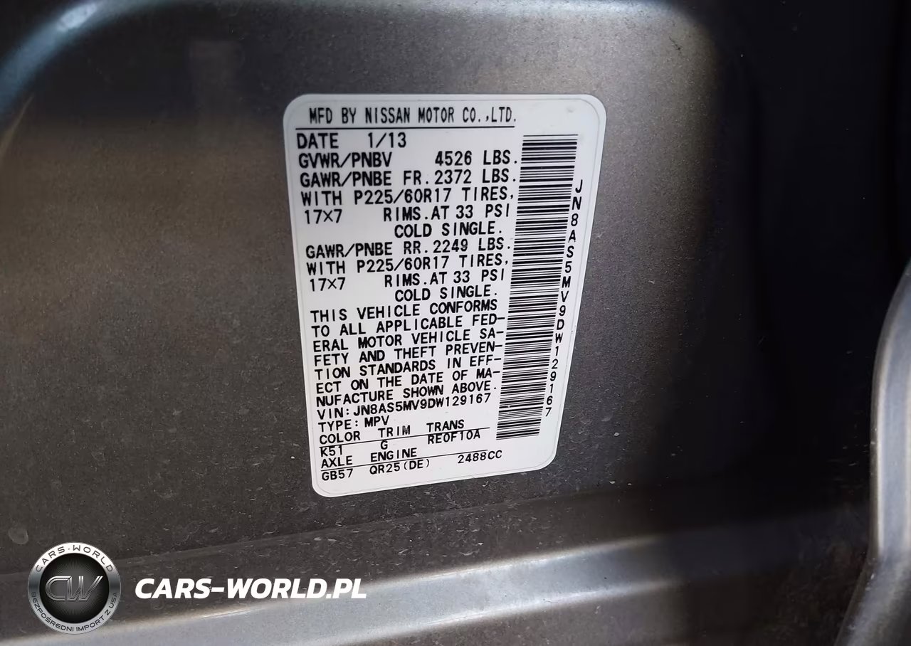 2013 Nissan Rogue Sv VIN:JN8AS5MV9DW129167 - 9