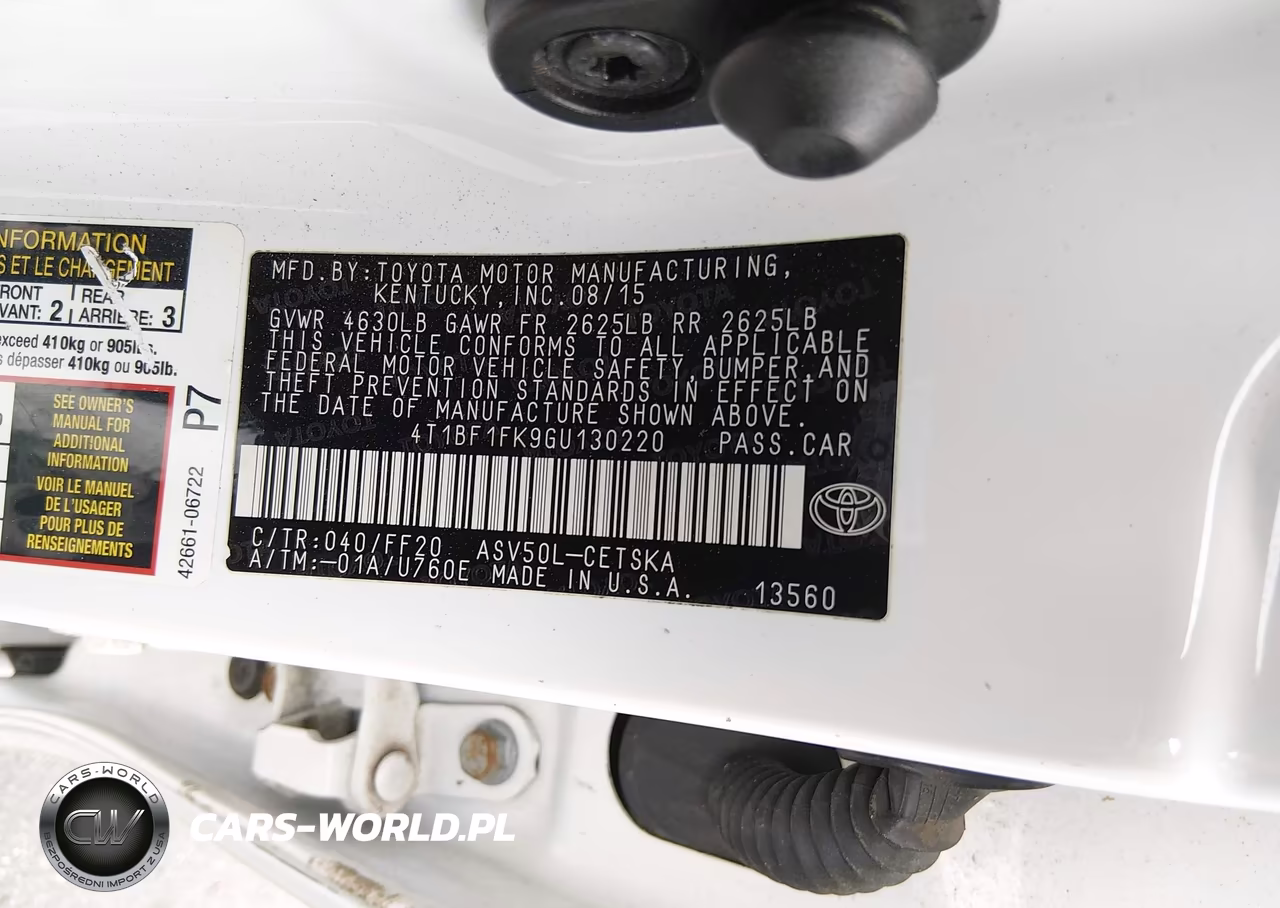 2016 Toyota Camry Se VIN:4T1BF1FK9GU130220 - 9