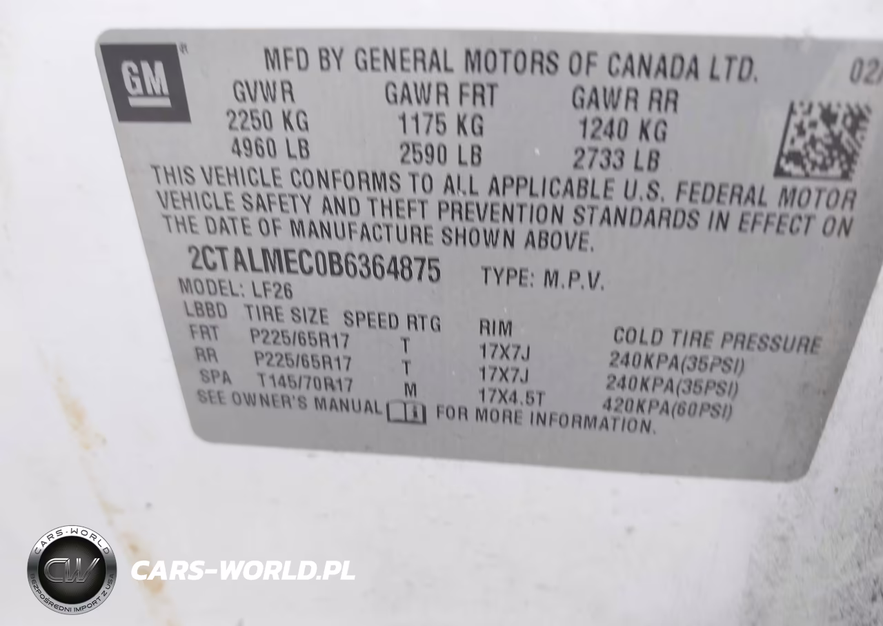 2011 GMC Terrain Sle-1 VIN:2CTALMEC0B6364875 - 9