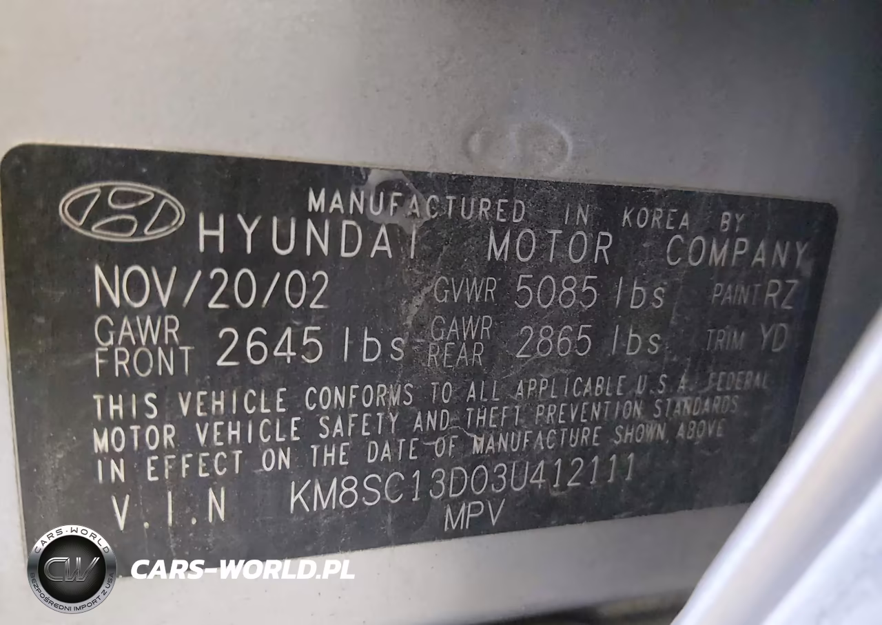 2003 Hyundai Santa Fe Gls-Lx VIN:KM8SC13D03U412111 - 9