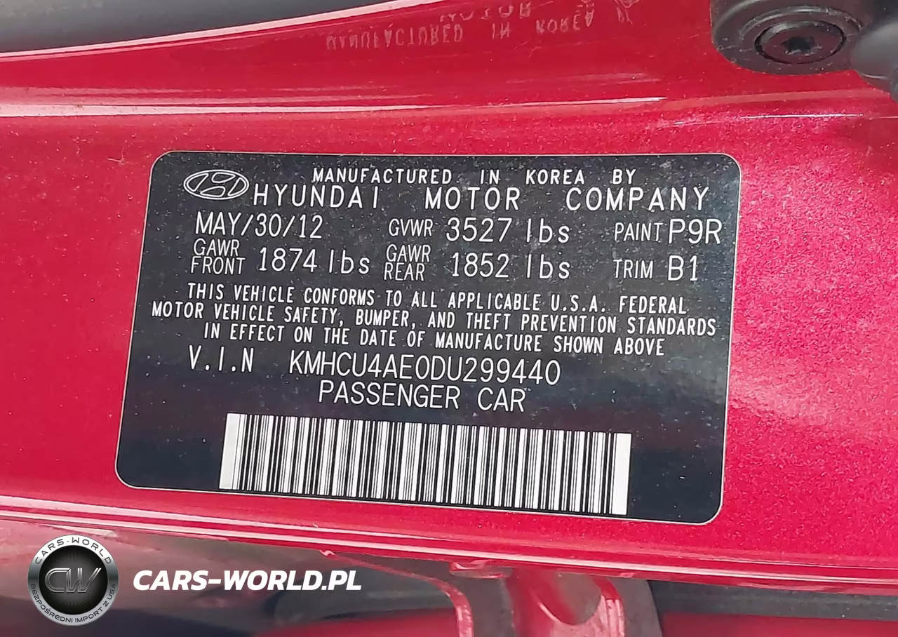 2013 Hyundai Accent Gls VIN:KMHCU4AE0DU299440 - 9