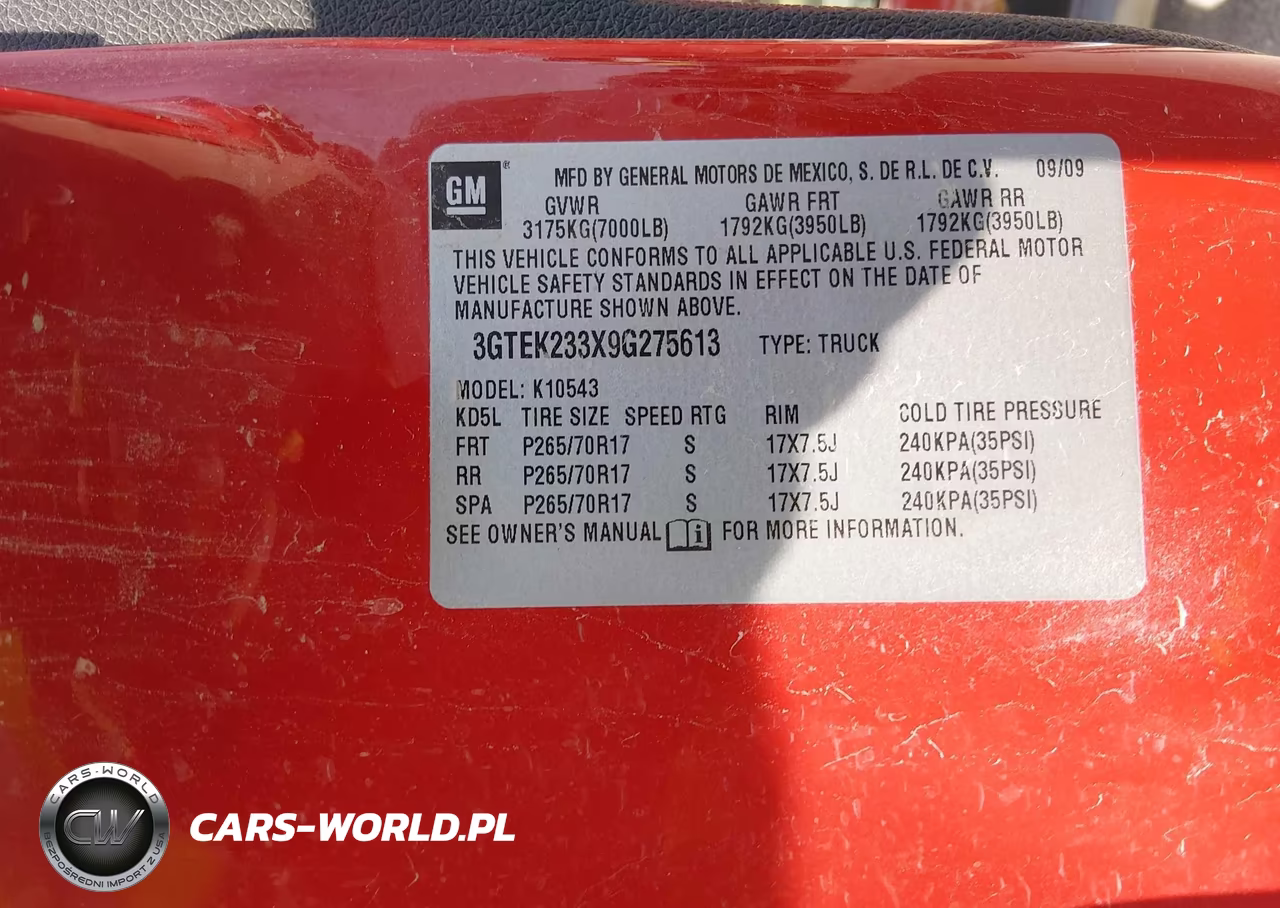 2009 GMC Sierra 1500 Sle VIN:3GTEK233X9G275613 - 9