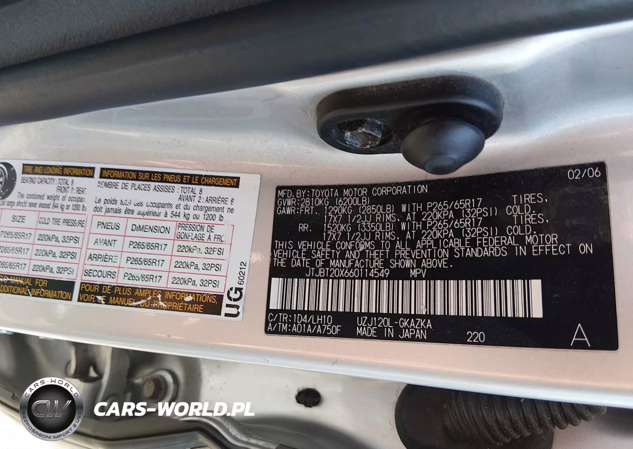 2006 Lexus Gx 470 VIN:JTJBT20X660114549 - 9