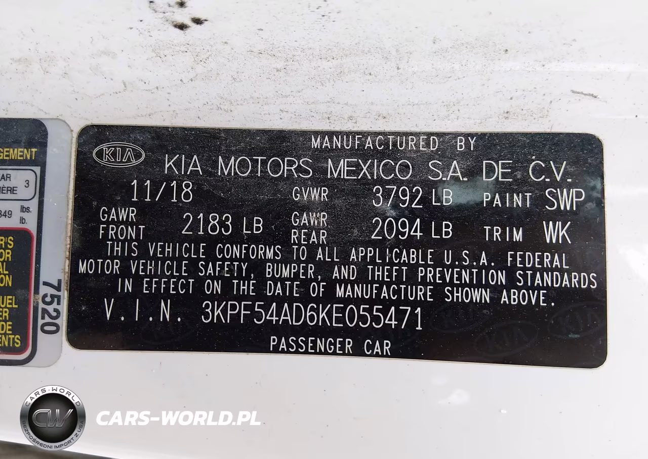 2019 Kia Forte Ex VIN:3KPF54AD6KE055471 - 9