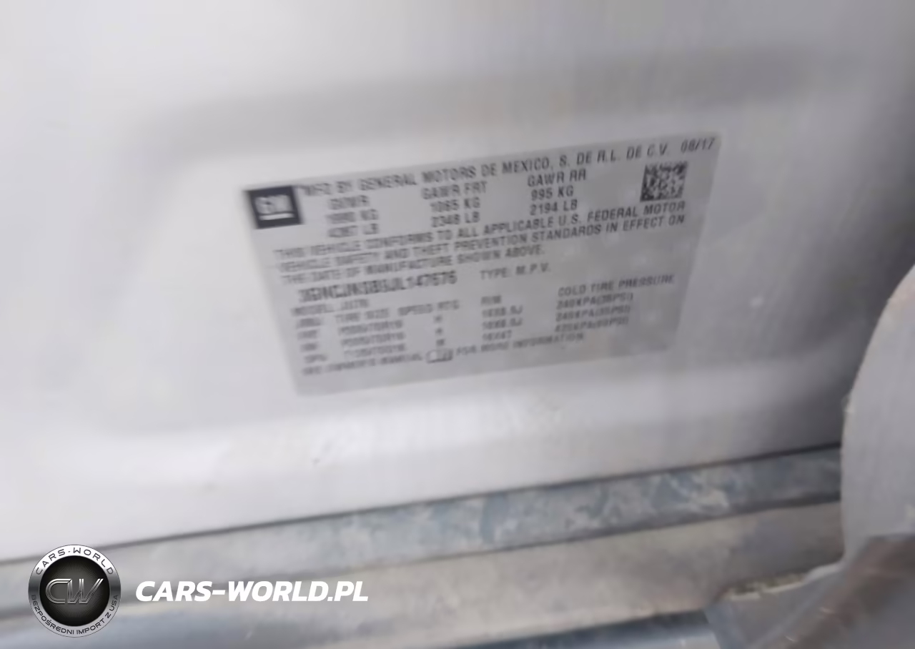 2018 Chevrolet Trax Ls VIN:3GNCJNSB9JL147676 - 9
