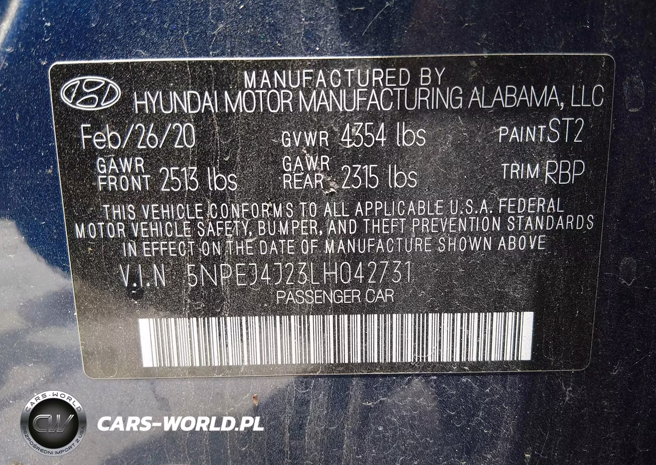 2020 Hyundai Sonata Sel Plus VIN:5NPEJ4J23LH042731 - 9