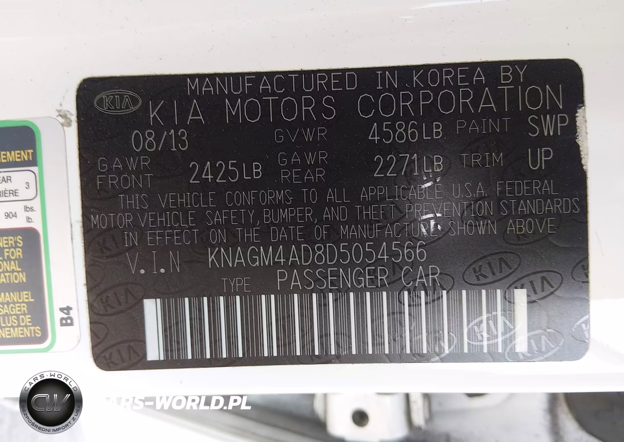 2013 Kia Optima Hybrid Lx VIN:KNAGM4AD8D5054566 - 9