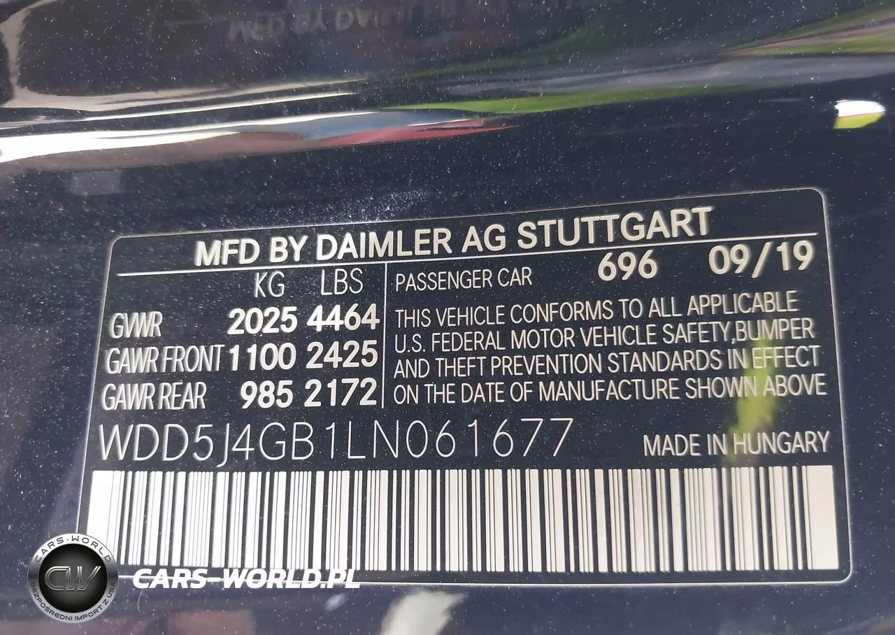 2020 Mercedes-Benz Cla 250 VIN:WDD5J4GB1LN061677 - 9