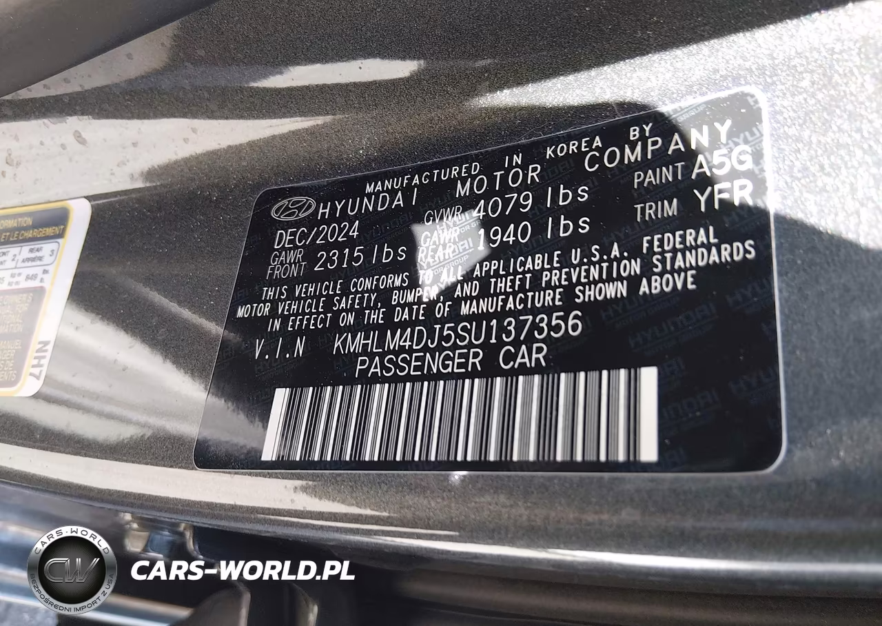 2025 Hyundai Elantra Hybrid Blue VIN:KMHLM4DJ5SU137356 - 19