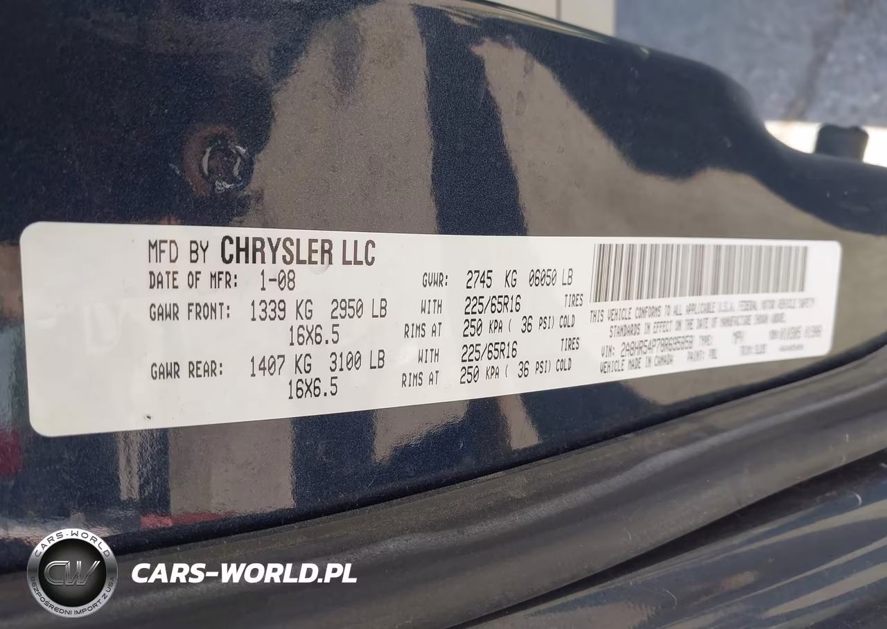 2008 Chrysler Town & Country Touring VIN:2A8HR54P78R695858 - 9
